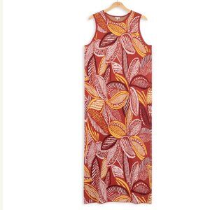 G RESORT Jacquard Midi Maxi Dress Size Large Sleeveless Knit